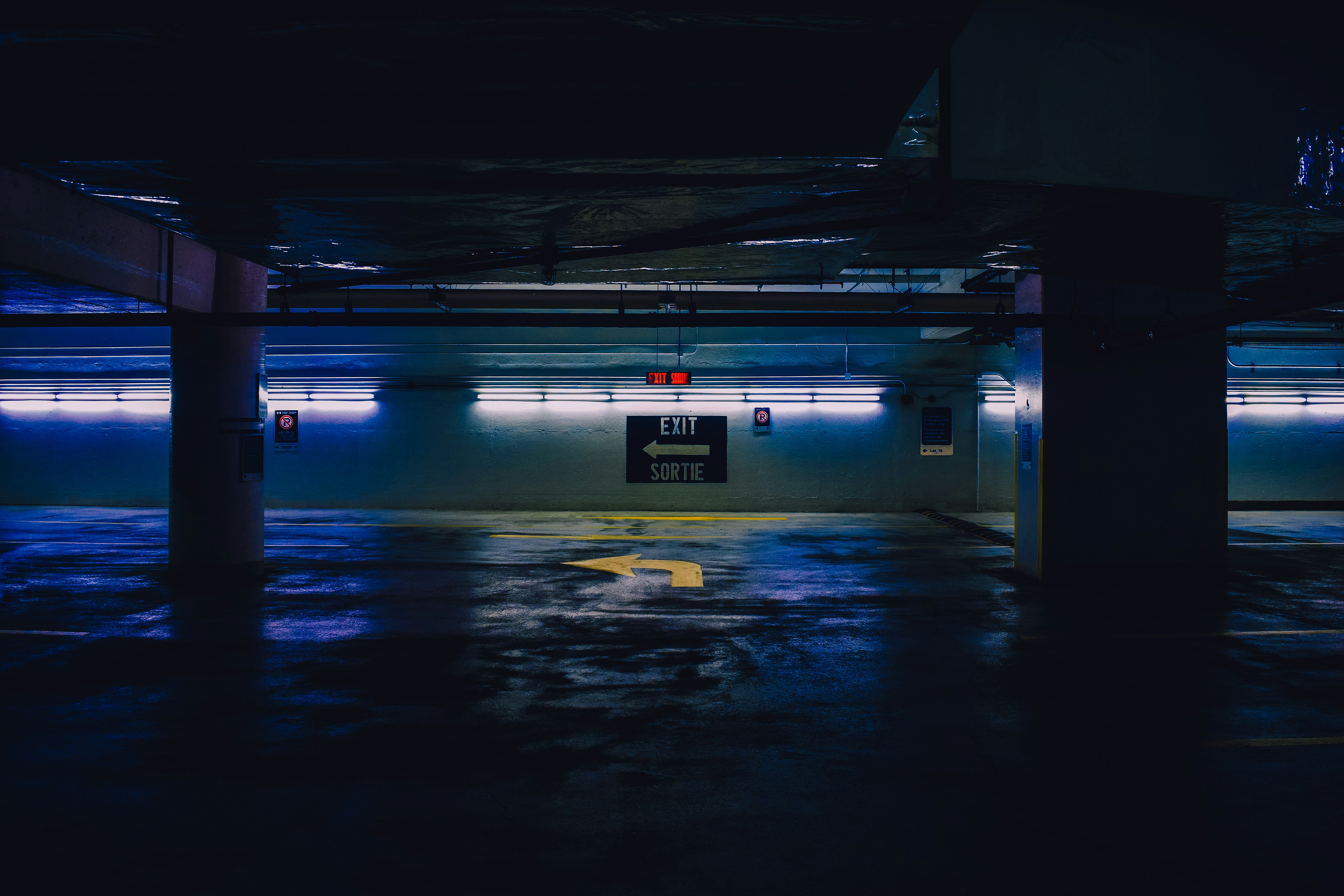 empty parking lot